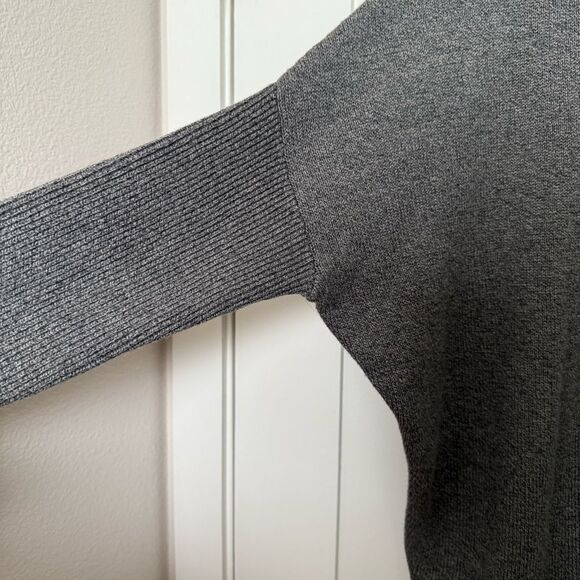 Vetta Sweater Cardigan Womens Sz XS Gray Oversized Knit Button Up Made in USA - Picture 5 of 13